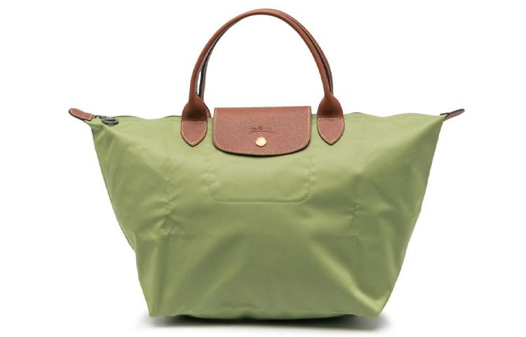 Longchamp Longchamp Le Pliage Polyamide Dumpling Bag Handbag Medium Size Women's Green