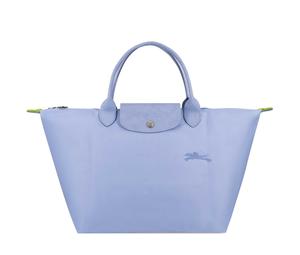 Buy Longchamp Le Pliage Green Canvas With Leather Canvas Bag Dumpling Bag Handbags Medium Size Women's Sky Blue at Sasom – Authentic and Ready to Ship