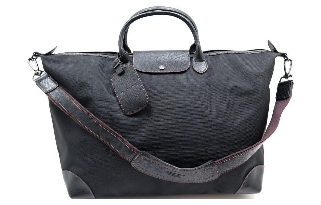 Longchamp Longchamp Boxford Fabric Dumpling Bag, One Shoulder Handbag Large Size Unisex Black