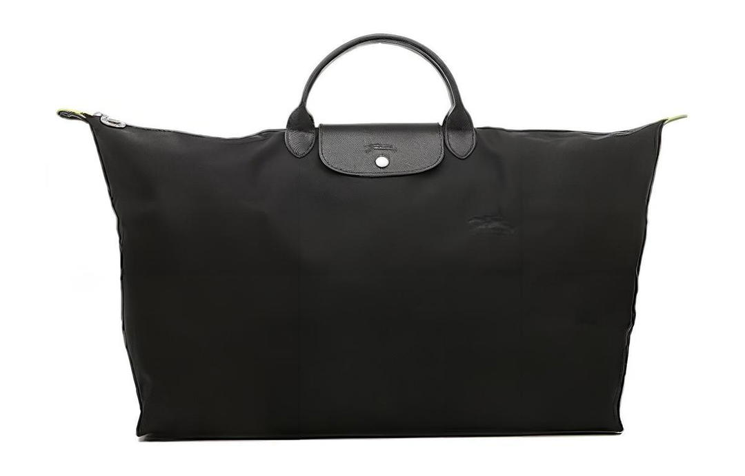 Longchamp Longchamp Le Pliage Green Canvas Handbag Travel Bag Extra Large Unisex Black