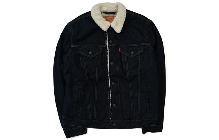Levis Levis Denim Jackets Men Dark Blue Denim