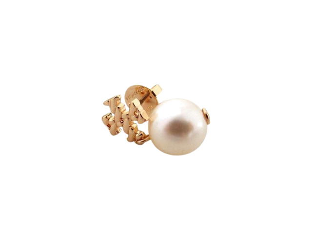 Tory Burch Tory Burch Rope Logo Pearl Drop Earrings  Gold - view 3