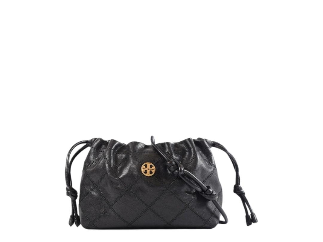 Tory Burch Tory Burch Willa Drawstring Bag Black