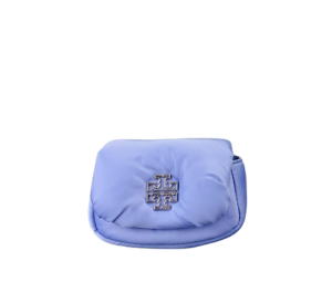 Buy Tory Burch Puffy Card Case In Blue Nylon With Silver Hardware at Sasom – Authentic and Ready to Ship