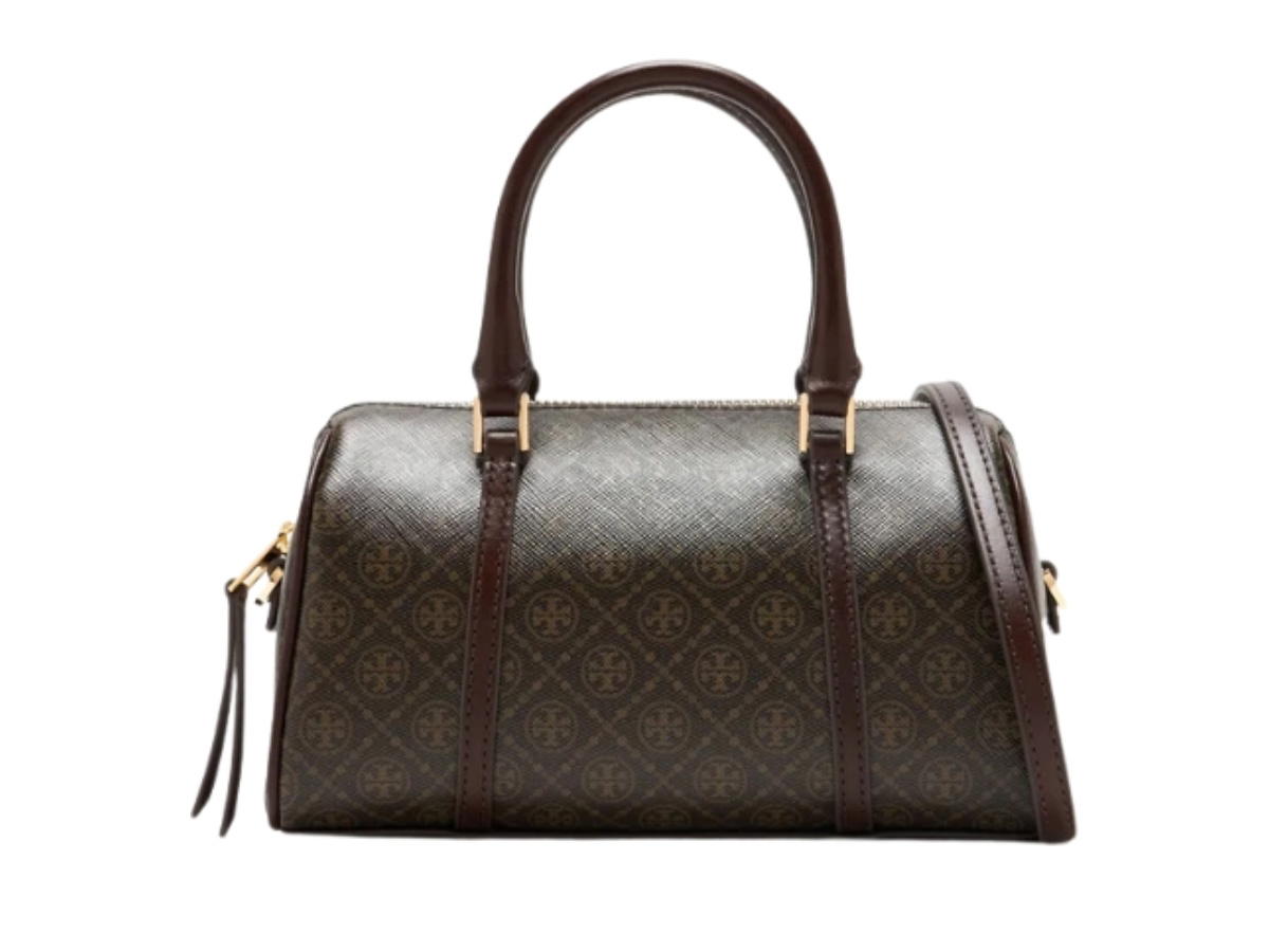 Tory Burch Tory Burch T Monogram Mini Barrel Bag Brown