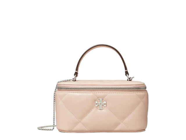 Tory Burch Tory Burch Kira Diamond Quilt Vanity Case Soft Pink - view 1