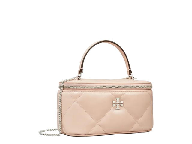 Tory Burch Tory Burch Kira Diamond Quilt Vanity Case Soft Pink - view 2