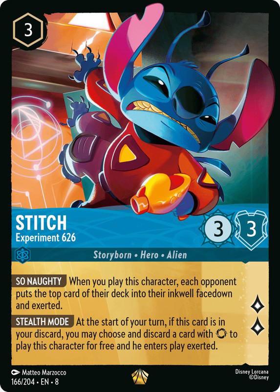 Disney Lorcana Disney Lorcana Stitch Experiment 626 L [166/204] Reign of Jafar (EN)