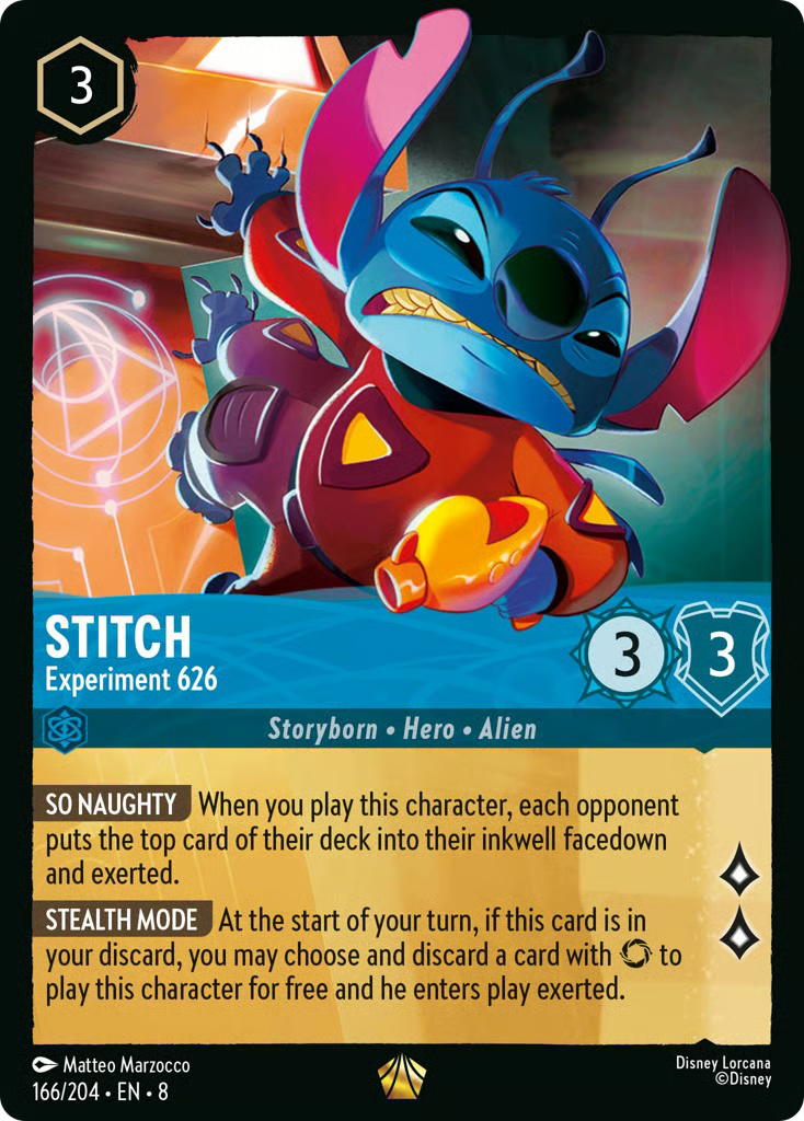 Disney Lorcana Disney Lorcana Stitch Experiment 626 L [166/204] Reign of Jafar (EN)