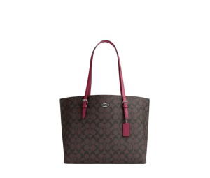 Buy Coach Mollie Tote In Signature Canvas Silver Brown Bright Violet at Sasom – Authentic and Ready to Ship