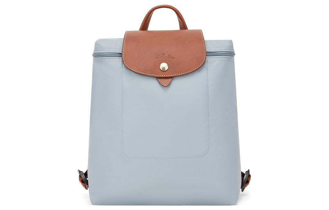 Longchamp Longchamp Le Pliage Recycled Polyamide Canvas Backpack Women's Blue & Brown