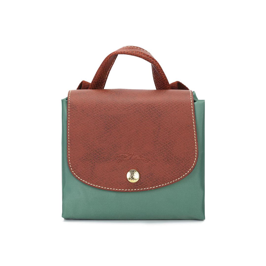 Longchamp Longchamp Le Pliage Canvas Backpack Medium Size Women's Sage Green