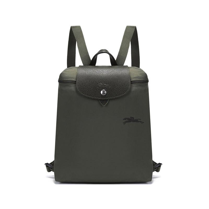 Longchamp Longchamp Le Pliage Green Recycled Canvas Backpack Regular Women's Forest Color