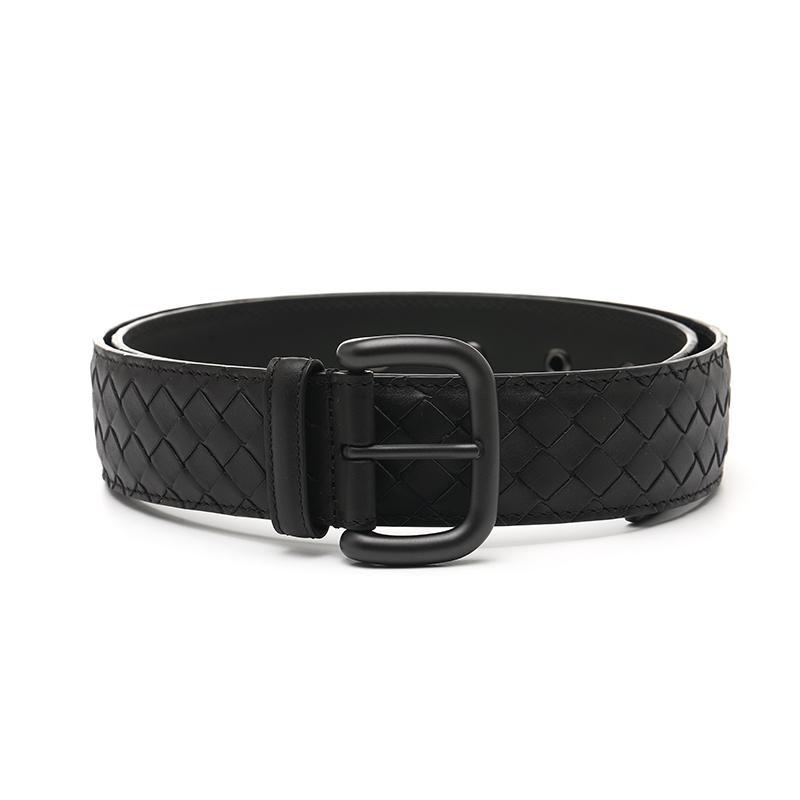 Bottega Veneta Bottega Veneta Cow Leather Belts Men's Coffee 4CM