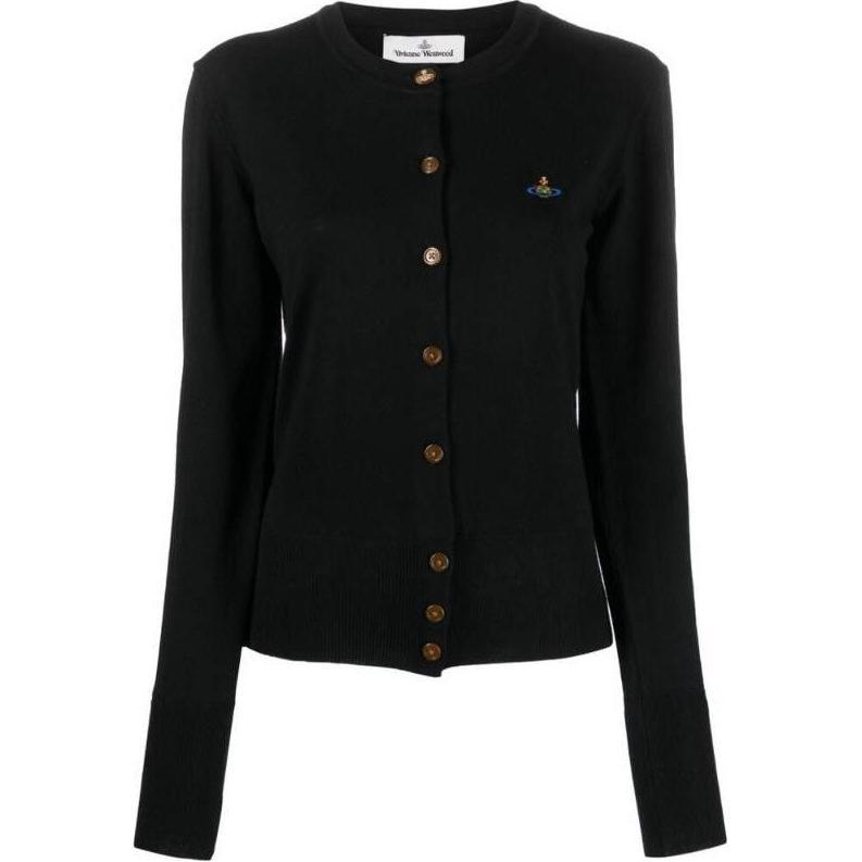 Vivienne Westwood Vivienne Westwood Orb Embroidered Buttoned Cardigan
