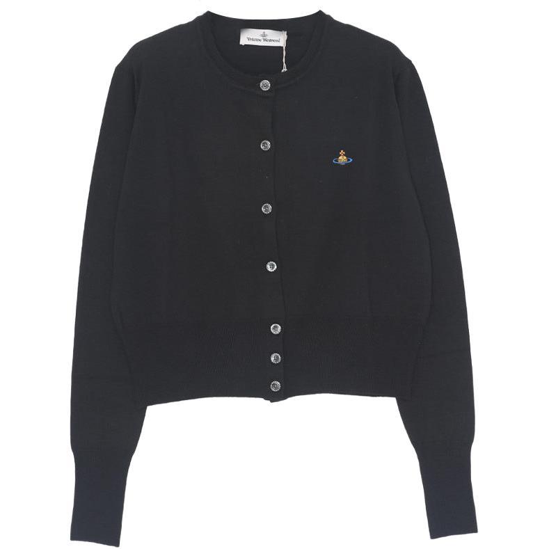 Vivienne Westwood Vivienne Westwood Orb Embroidered Cropped Cardigan