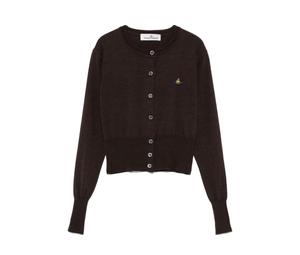 Buy Vivienne Westwood Orb Embroidered Cropped Cardigan at Sasom – Authentic and Ready to Ship