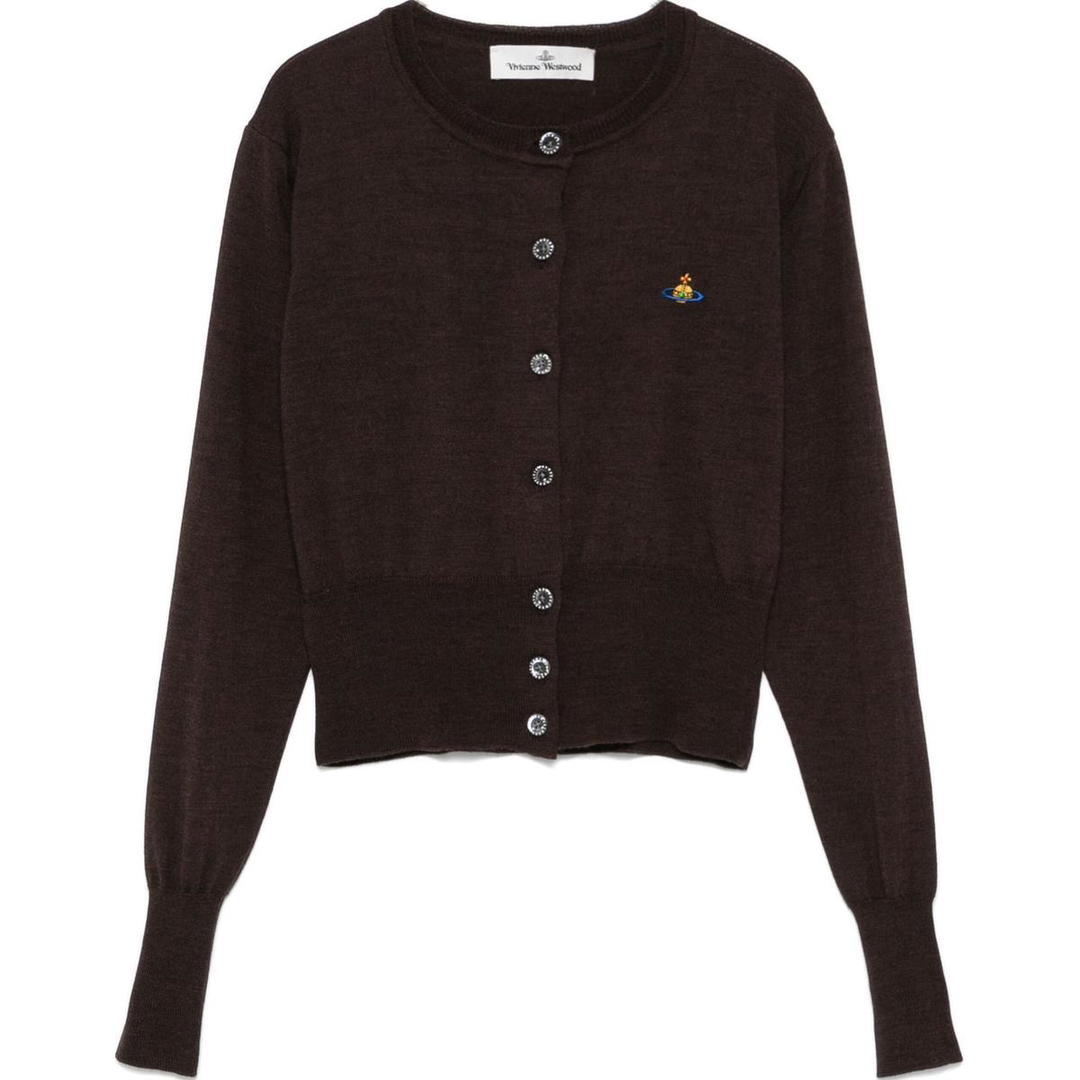 Vivienne Westwood Vivienne Westwood Orb Embroidered Cropped Cardigan