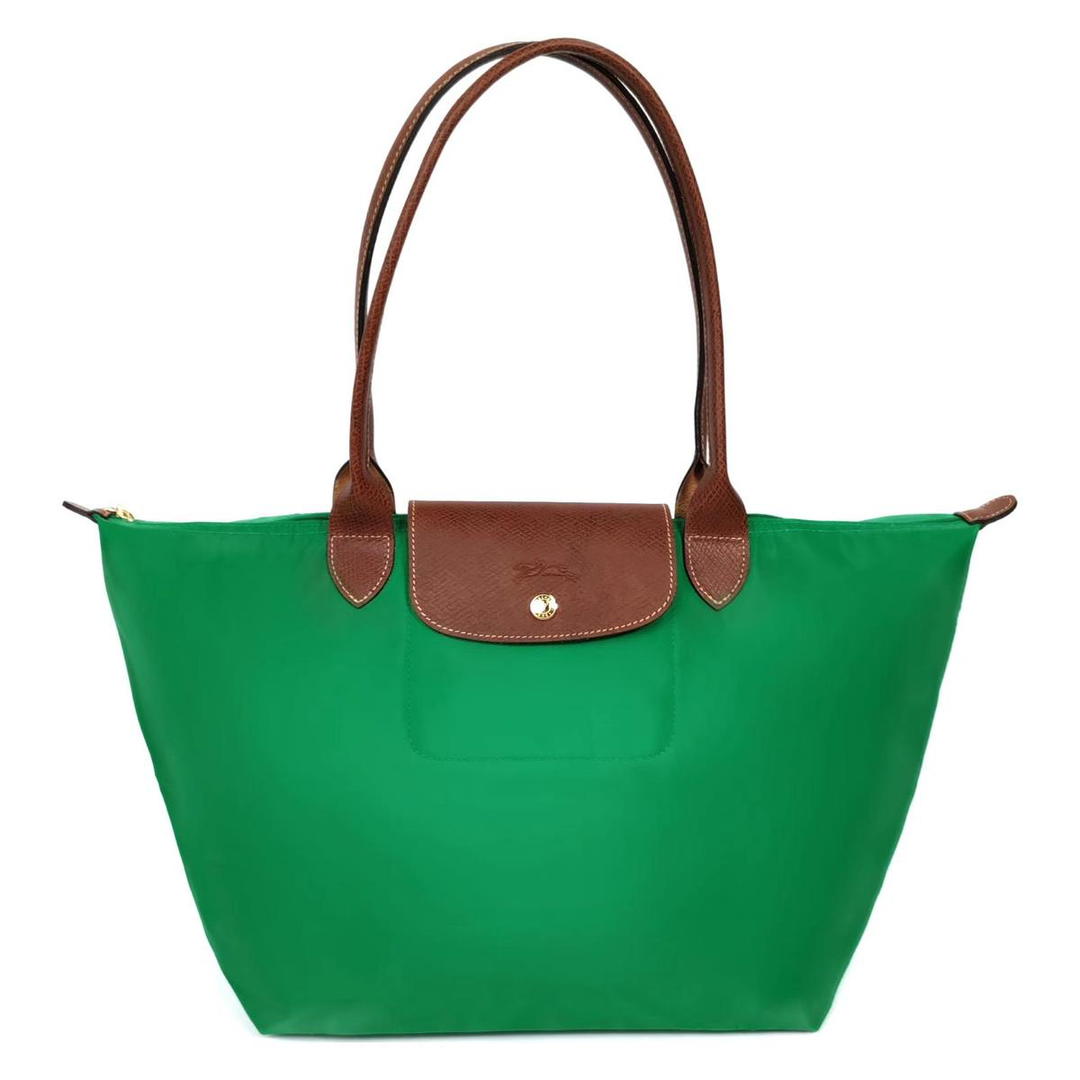 Longchamp Longchamp Recycled Canvas Dumpling Bag Handbags Women's Emerald Green
