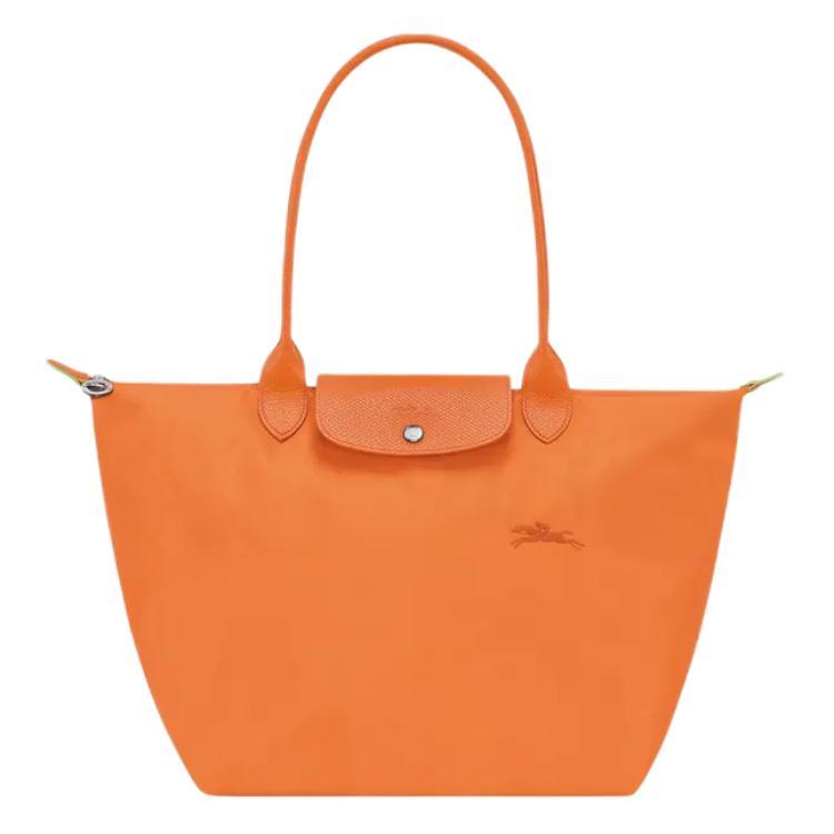 Longchamp Longchamp Recycled Polyamide Canvas Bag Dumpling Bag Handbag Shoulder Bag Women's Orange