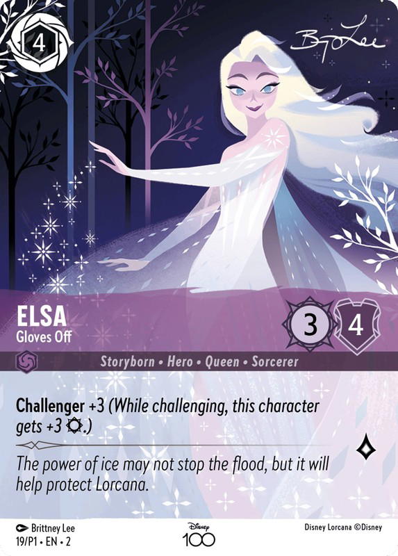 Disney Lorcana Disney Lorcana Elsa Gloves Off Promo [19/P1] Disney100 (EN)