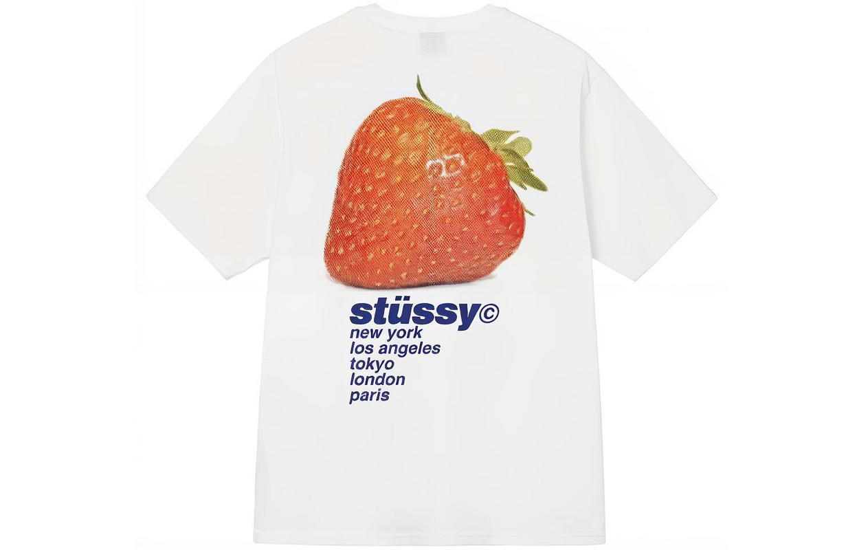 Stussy Stussy Strawberry Tee - White