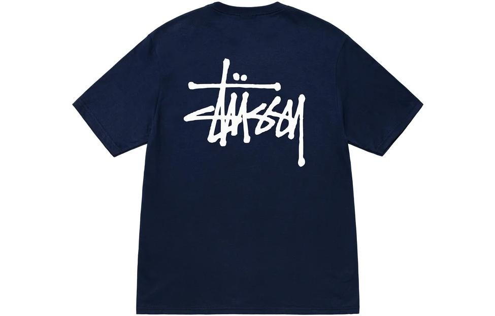 Stussy Stussy Basic StÜssy Tee - Navy Blue
