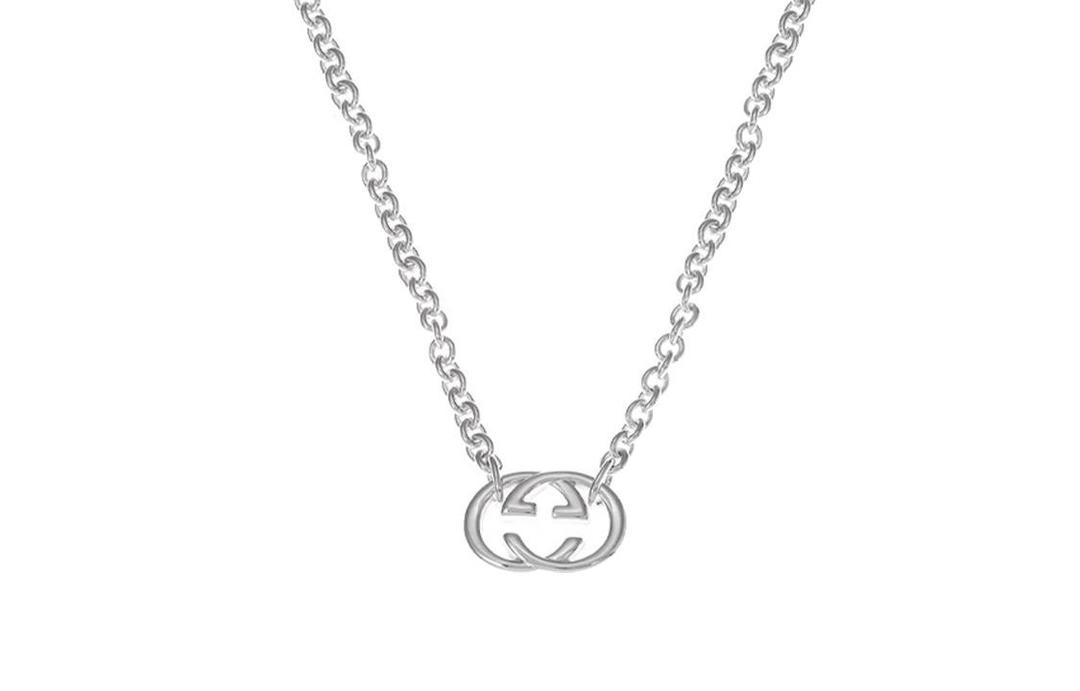 Gucci Gucci Classic Double G Necklace Collection 925 Sterling Silver Necklaces Unisex Silver