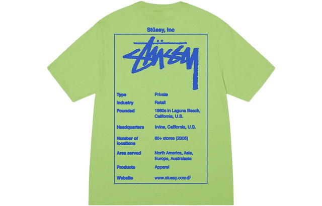 Stussy Stussy Wiki Tee - Green - view 1