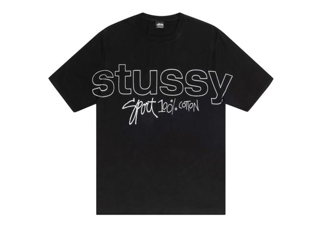 Stussy Stussy Sport 100% Pigment Dyed Tee Black - view 1