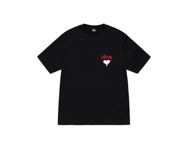 Stussy Stussy Stock Heart T-Shirt Black - view 2