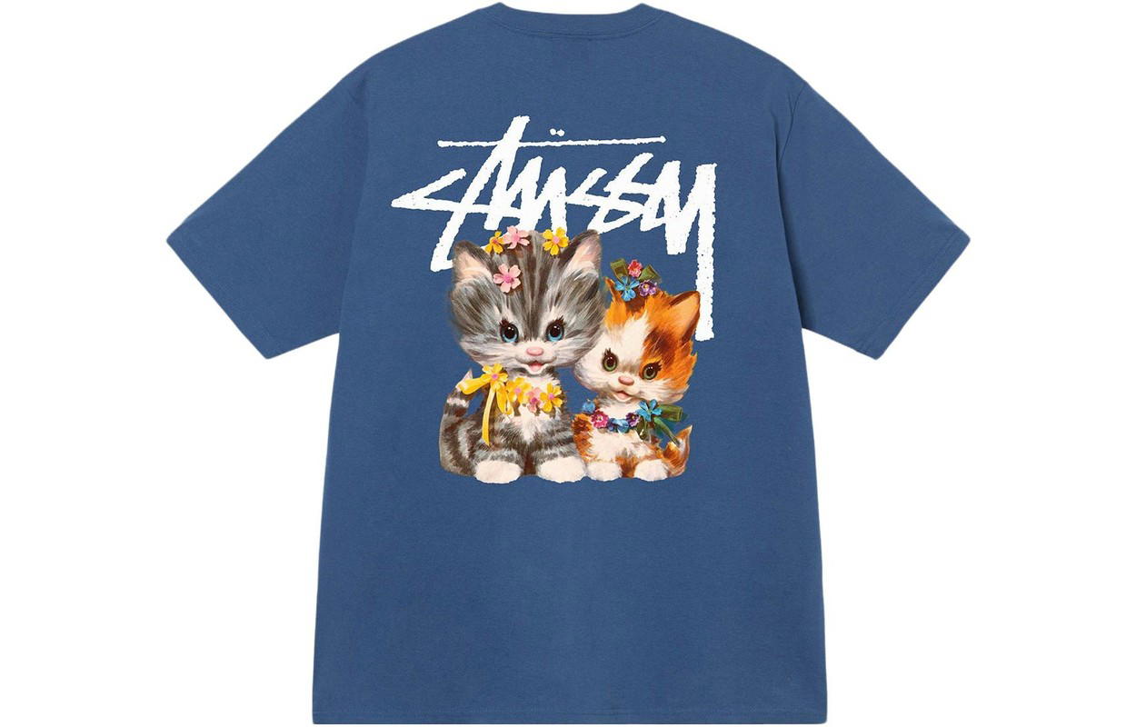 Stussy Stussy Kittens Tee - Blue