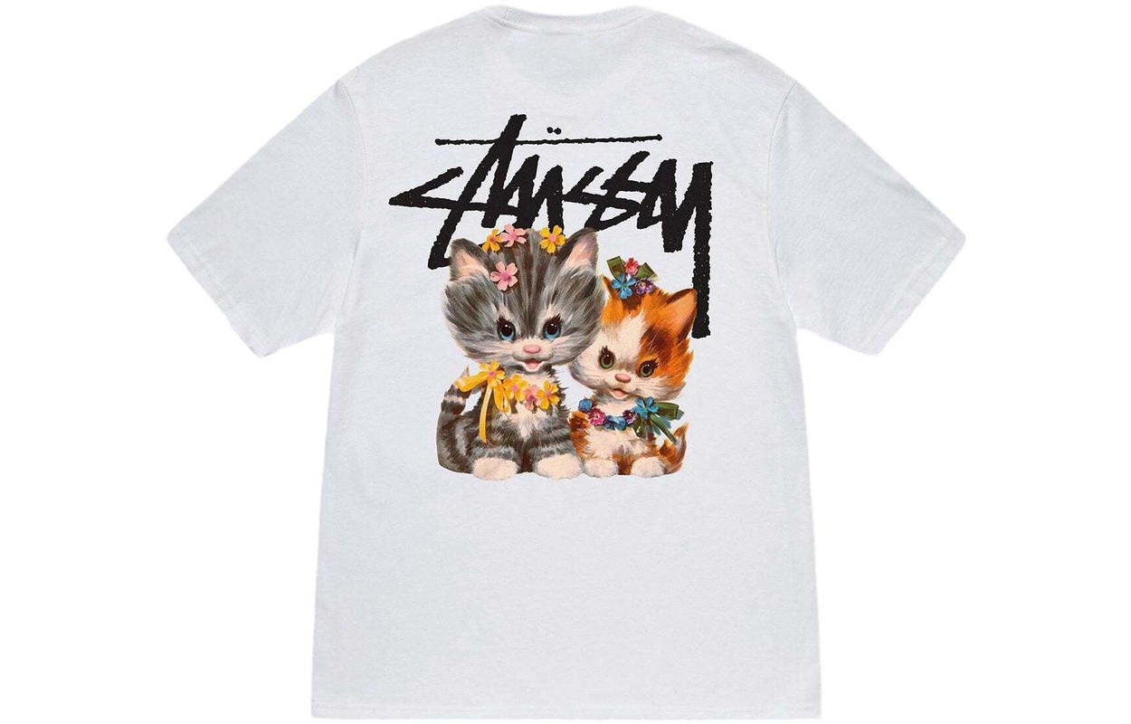 Stussy Stussy Kittens Tee - White