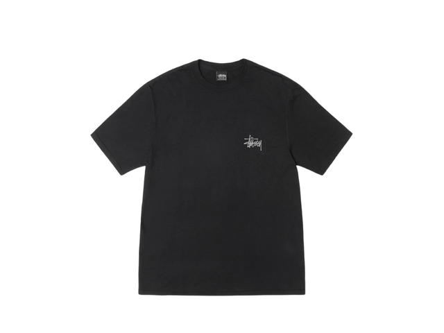 Stussy Stussy Basic Stüssy Tee Pigment Dyed Black And White - view 2