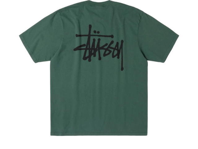Stussy Stussy Basic Stüssy Tee Pigment Dyed Pine - view 1