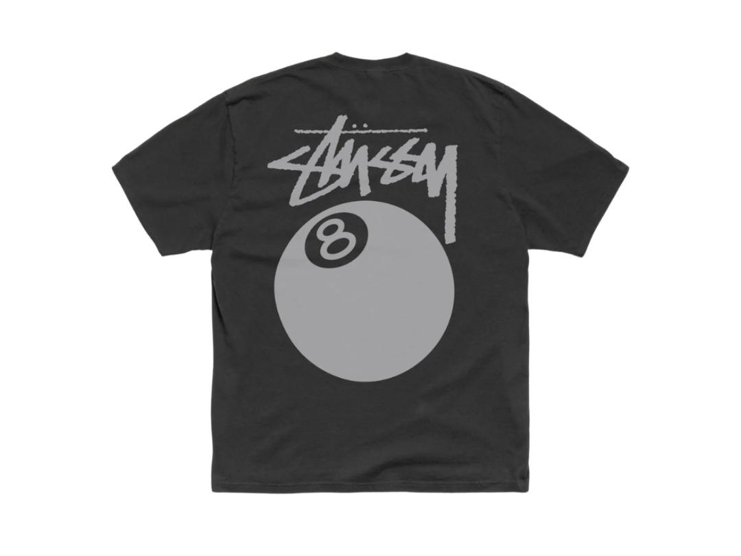 Stussy Stussy 8 Ball Tee Pigment Dyed Faded Black