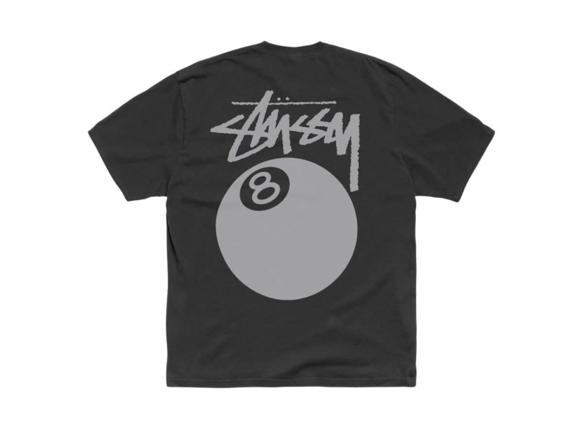 Stussy Stussy 8 Ball Tee Pigment Dyed Faded Black