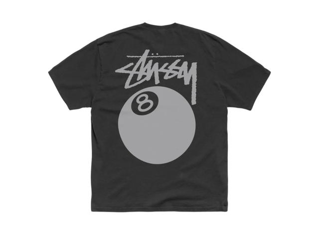 Stussy Stussy 8 Ball Tee Pigment Dyed Faded Black - view 1