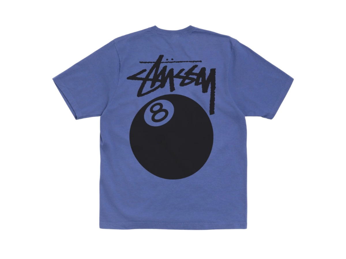Stussy Stussy 8 Ball Tee Pigment Dyed Indigo