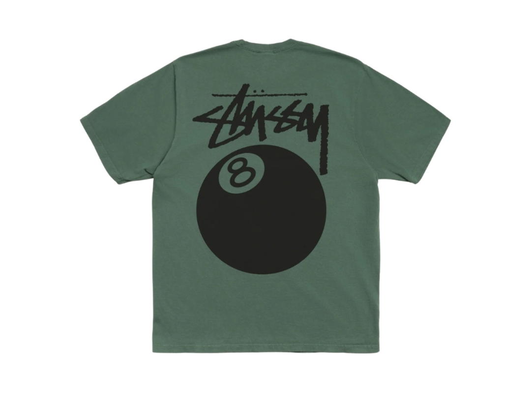 Stussy Stussy 8 Ball Tee Pigment Dyed Pine