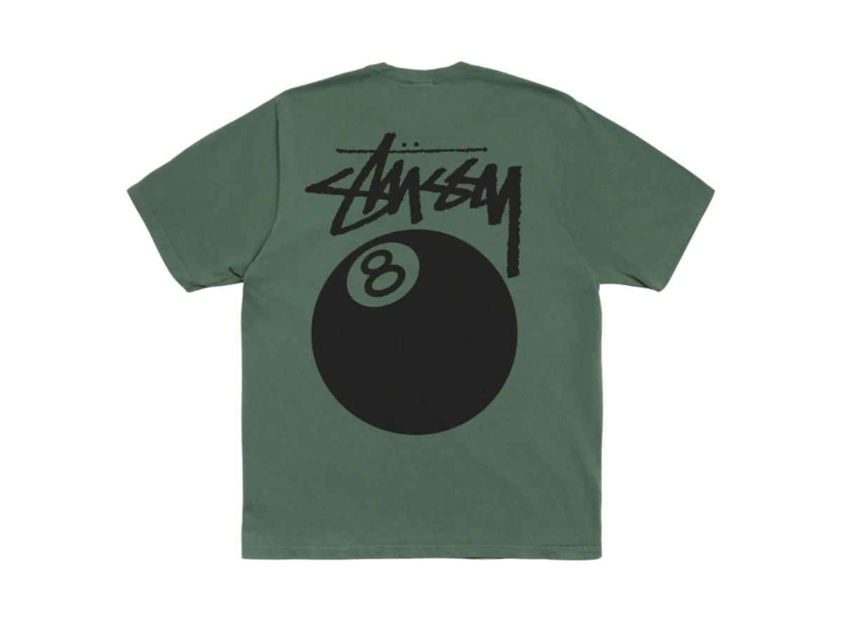 Stussy Stussy 8 Ball Tee Pigment Dyed Pine