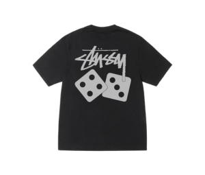 Buy Stussy Dice Tee Pigment Dyed Black at Sasom – Authentic and Ready to Ship