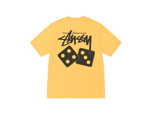 Stussy Stussy Dice Tee Pigment Dyed Yellow - view 2