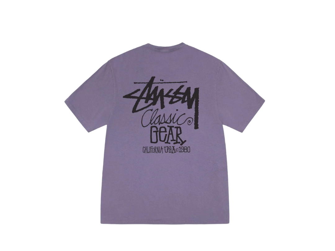 Stussy Stussy Classic Gear Tee Pigment Dyed Grape