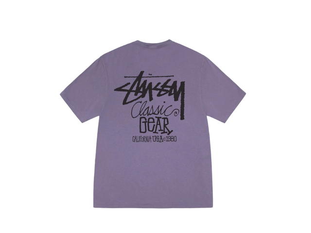 Stussy Stussy Classic Gear Tee Pigment Dyed Grape - view 1