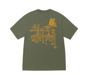 Buy Stussy In Bloom Tee Olive at Sasom – Authentic and Ready to Ship