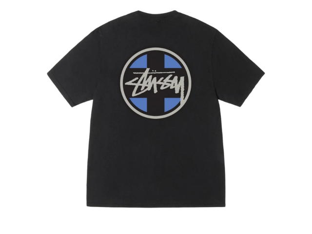 Stussy Stussy Cross Dot Tee Pigment Dyed Black - view 2