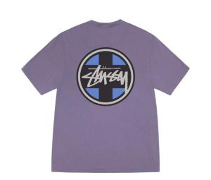 Buy Stussy Cross Dot Tee Pigment Dyed Grape at Sasom – Authentic and Ready to Ship