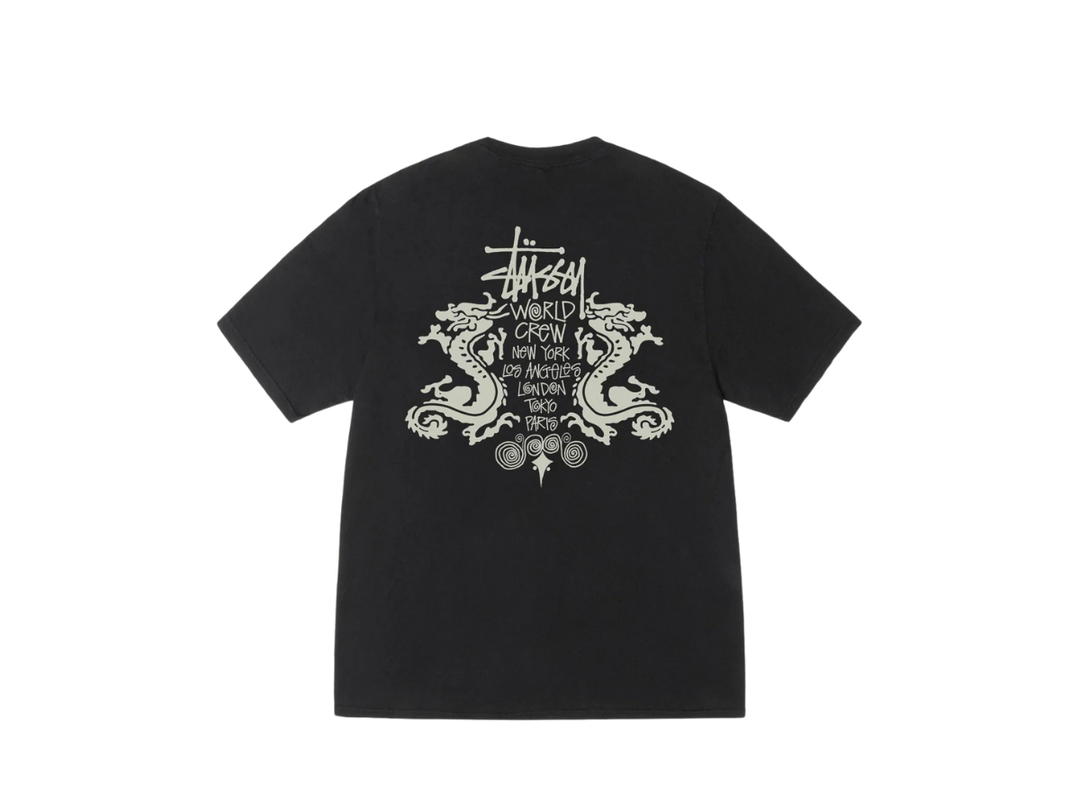 Stussy Stussy Double Dragon Tee Pigment Dyed Black
