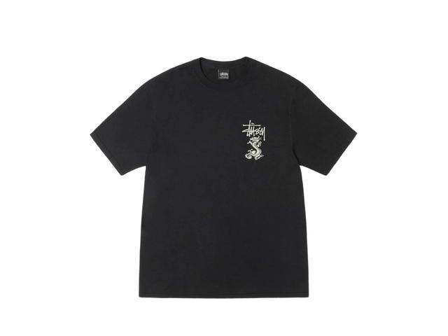 Stussy Stussy Double Dragon Tee Pigment Dyed Black - view 2